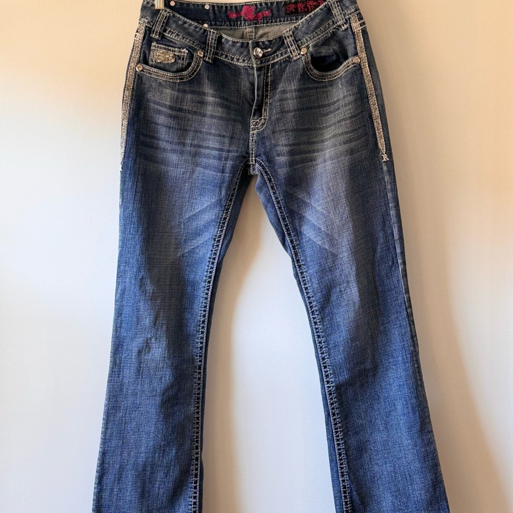 Women’s, Rock & Roll Cowgirl, Boot Cut Denim Jeans - Picture 9 of 14